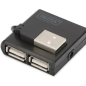 Hub USB 2.0 haute vitesse 4 ports : 4 USB A/F, 1 USB B mini/M, câble USB inclus[DA-70217]