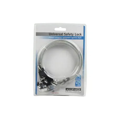 câble antivol à clé Konig electronic CMP-SAFE3  2 clés incluses[CMP-SAFE3]