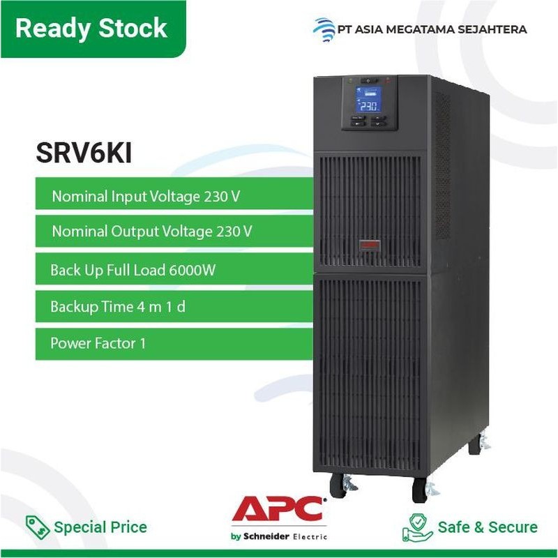 Onduleur APC Easy-UPS RV 6000 VA 230V (SRV6KI)