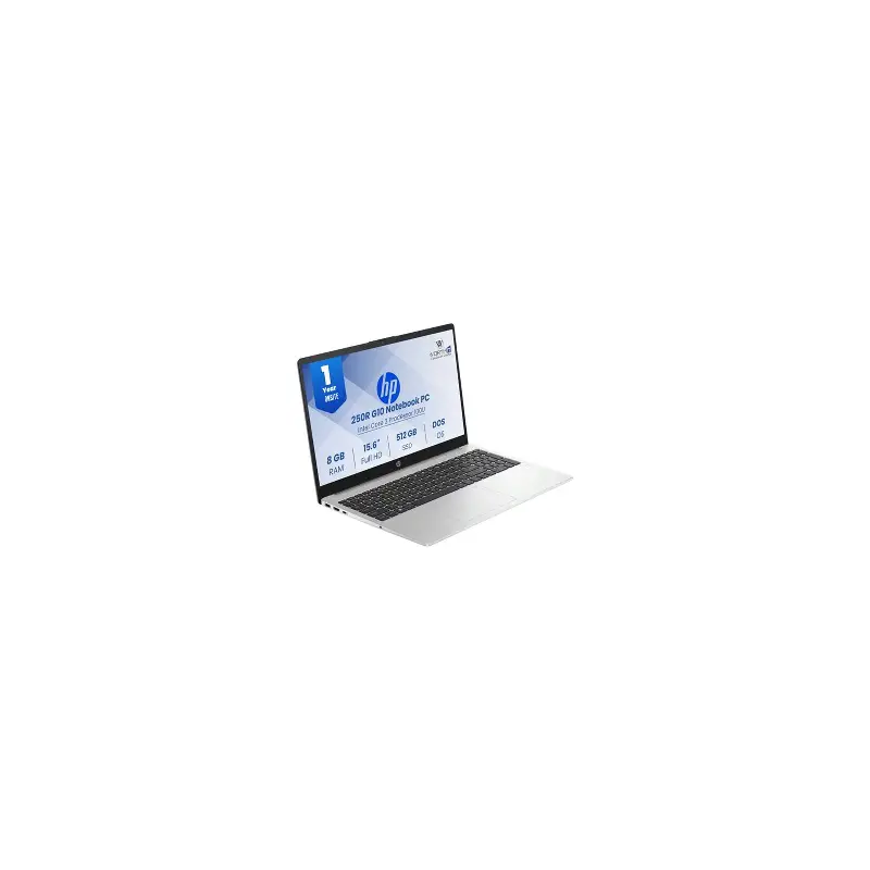 Ordinateur portable HP 250R G10  Core3-100U/8GB /512GB SSD/15.6 Pouce  DOS )[C78F1AT]