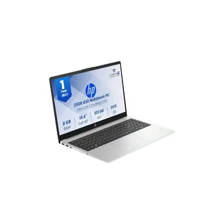 Ordinateur portable HP 250R G10  Core3-100U/8GB /512GB SSD/15.6 Pouce  DOS )[C78F1AT]