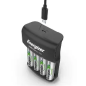 Chargeur batteries 1.2V Aa/AAA  4 accus Lr06/AA[U0244923]