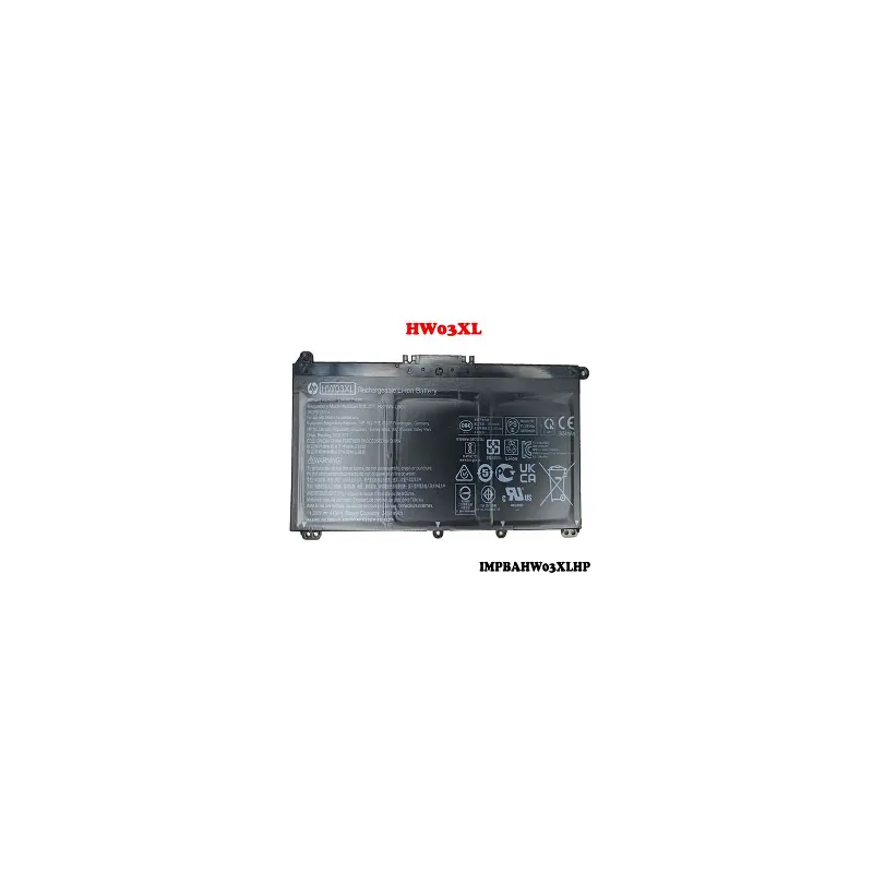 BATTERIE HW03XL POUR HP 39Wh/ Réf: HW03XL[HW03XL]
