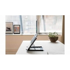 Support pliable en acier pour ordinateur portable/tablette avec 5 positions de réglage[DA-90368]