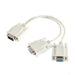 Cordon  VGA male vers 2 x  VGA   femelle 0.3m DACOMEX[224102]
