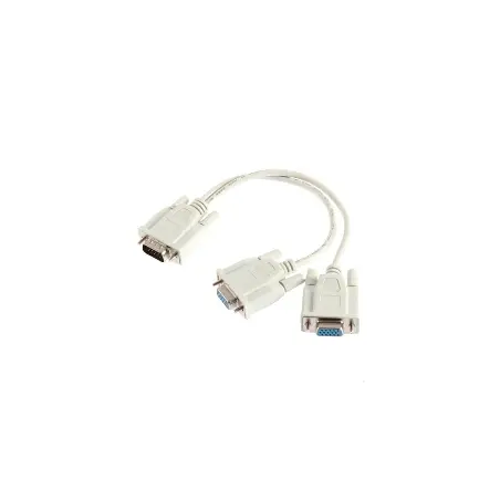 Cordon  VGA male vers 2 x  VGA   femelle 0.3m DACOMEX[224102]