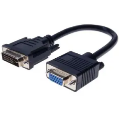 Cordon  DVI-I  male vers 2 x VGA femelle 0.30m[224100]