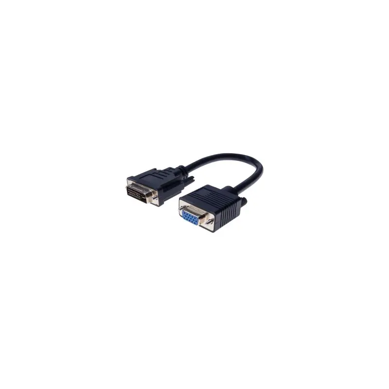 Cordon  DVI-I  male vers 2 x VGA femelle 0.30m[224100]
