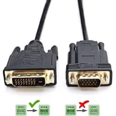 Cordon  DVI-I  male vers 2 x VGA femelle 0.30m[224100]