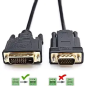 Cordon  DVI-I  male vers 2 x VGA femelle 0.30m[224100]