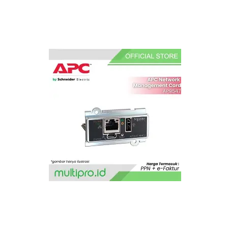 Carte de Management Reseau  Pour Onduleur APC UPS, 3-Phase[AP9547]