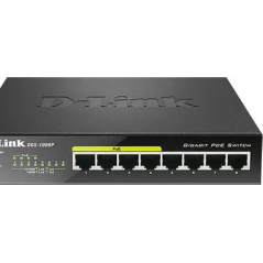 Switch D-Link 8 Ports  10/100/1000 POE DGS1008P[DGS1008P]
