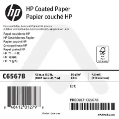 Rouleau de Papier Couche HP  C6567B 1067mm[C6567B]