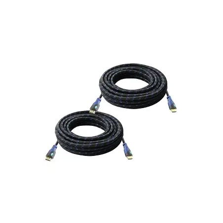 Câble HDMI High Speed connection cable, type A, w/ a M/M, 30.0m, 4K@30Hz, gold, bl
