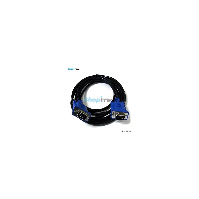 Cable VGA 10M Male/Male DIGITUS