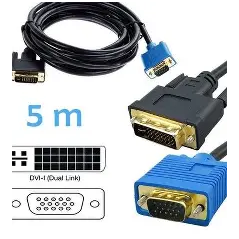 Cable VGA DVIM 5m