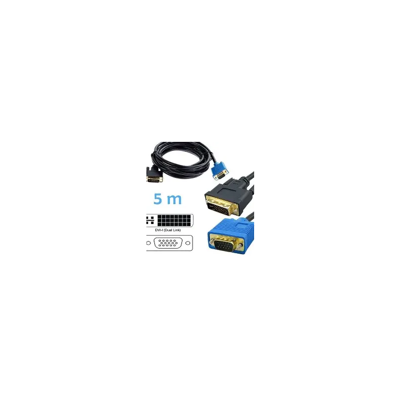 Cable VGA DVIM 5m