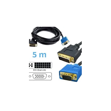 Cable VGA DVIM 5m