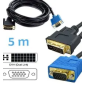 Cable VGA DVIM 5m[DB185M/DVIM]