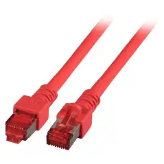 Cordon de brassage CAT6 S-FTP 1 m Rouge[DK-1644-010/R]