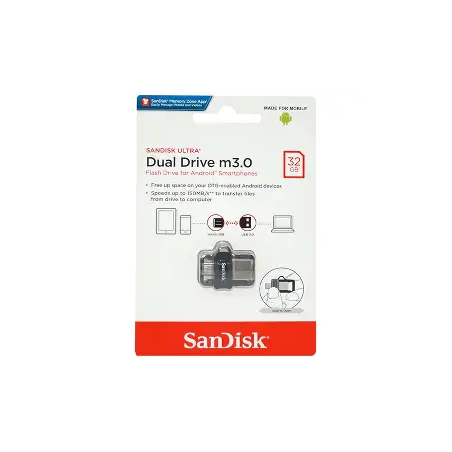 Cle USB - 32 Go SanDisk Ultra Dual - / Réf: SDDD3-032G-G46[SDDD3-032G-G46]