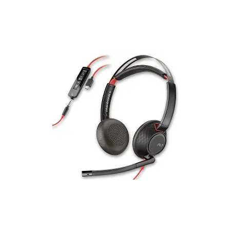 Casque Poly Blackwire 5220 Stereo USB-C Headset 3.5 mm Plug  USB[8X231AA]