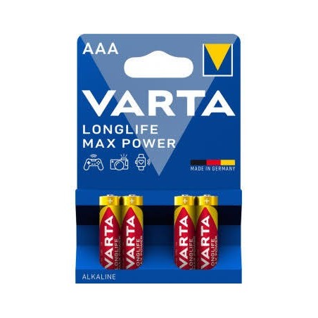 Piles Alcalines AAA / LR03 Varta LongLife Power Pack de 12[4008500000000]
