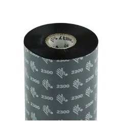 Ruban Zebra 2300, Cire, 102mm, 450m Référence :02300BK10245 carton de 12[02300BK10245]
