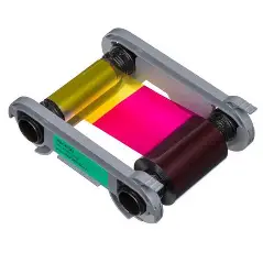 Ruban Evolis Badgy Couleur (cyan, magenta, jaune, noir, transparent) - cassette à ruban d'impression