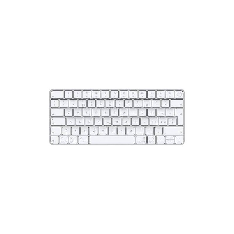 Apple Magic Keyboard with Touch ID and Numeric Keypad Clavier - USB-C - sans fil - Bluetooth - AZERTY - Français - clés blanches[MXK73F/A/]