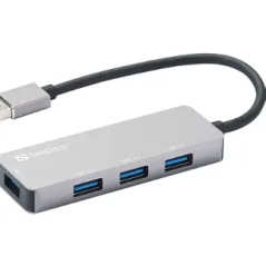 Hub Sandberg USB-A 1xUSB3.0+3x2.0 SAVER[333-67]