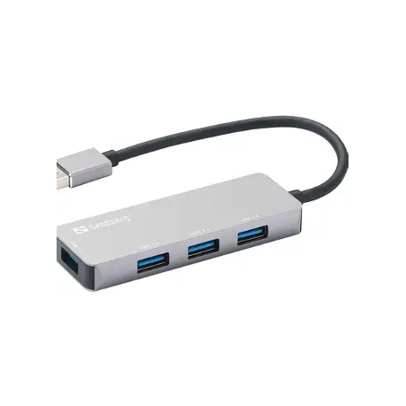 Hub Sandberg USB-A 1xUSB3.0+3x2.0 SAVER[333-67]