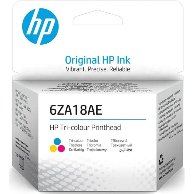 Tête d impression Couleure  HP 6ZA18AE pour imprimante HP Smart Tank Plus 550/570/655[6ZA18AE]