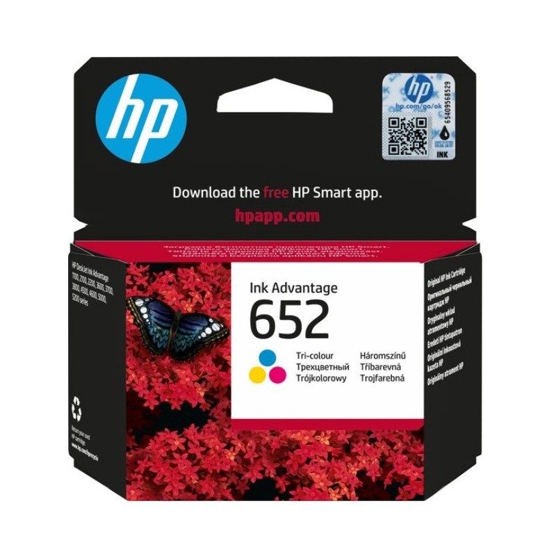 Cartouche HP 652 Couleur[F6V24AE]
