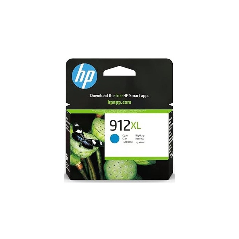 Cartouche HP 912XL High Yield Cyan Original Ink Cartridge[3YL81AE]