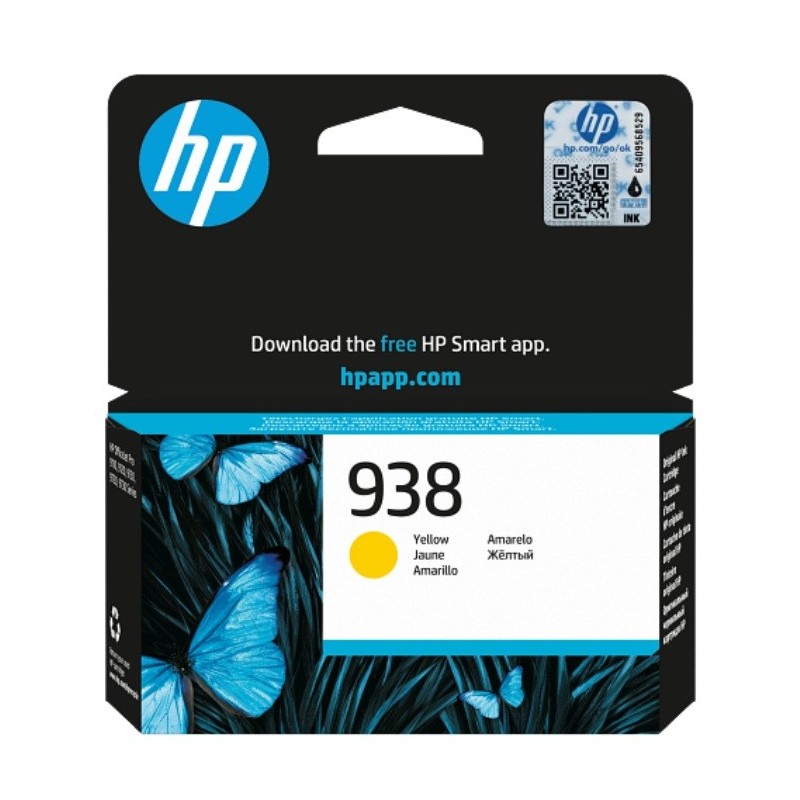 Cartouche HP 938 Yellow Original Ink Cartridge[4S6X7PE]