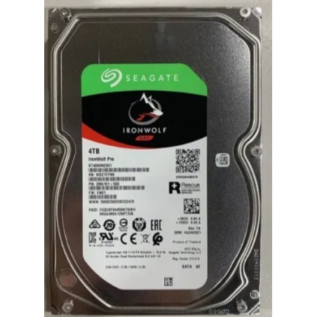 Disque dur interne Seagate IronWolf Pro 4 To 3.5 Pouce pour NAS