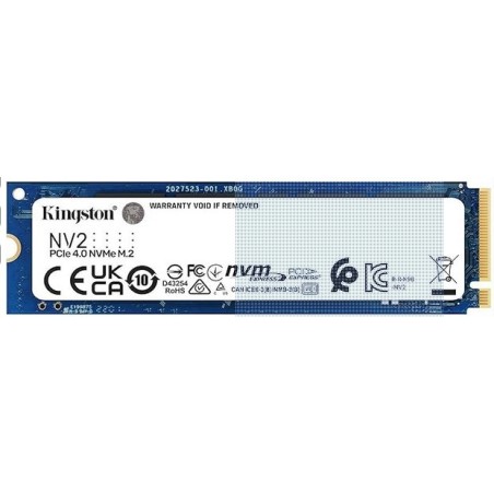 Disque dur Interne KINGSTON 2000Go NV2 M.2 2280 PCIe 4.0 NVMe SSD
