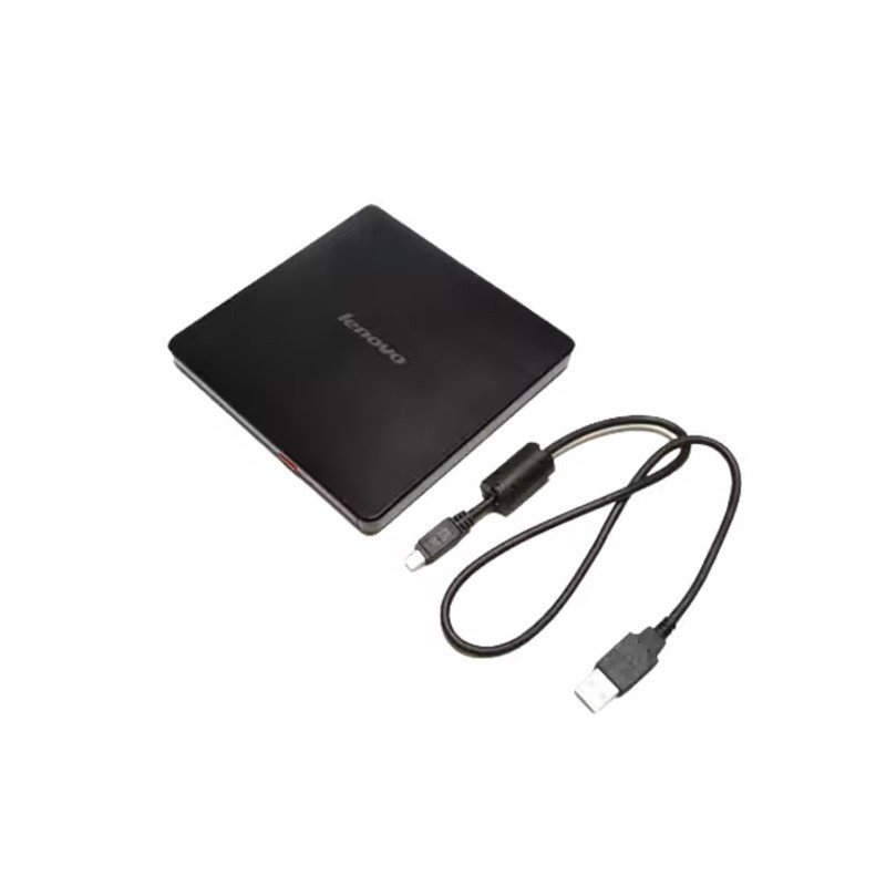 Graveur  Lenovo Slim DVD Burner DB65 Lecteur de disque - DVD±RW (±R DL) - 8x/8x - USB 2.0 - externe  noir