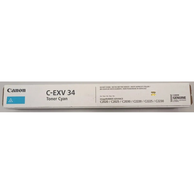 Toner Canon C-EXV 34 Cyan pour IR 2020L[3783B002]