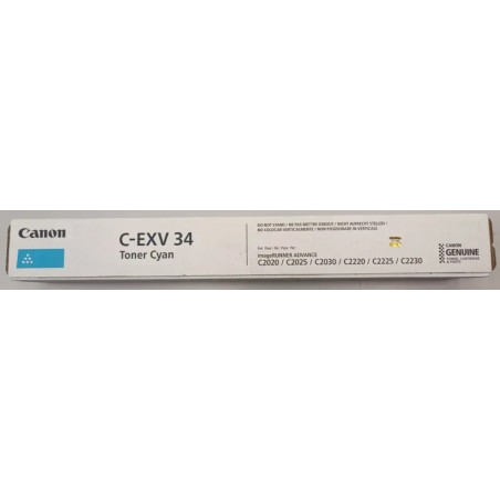 Toner Canon C-EXV 34 Cyan pour IR 2020L