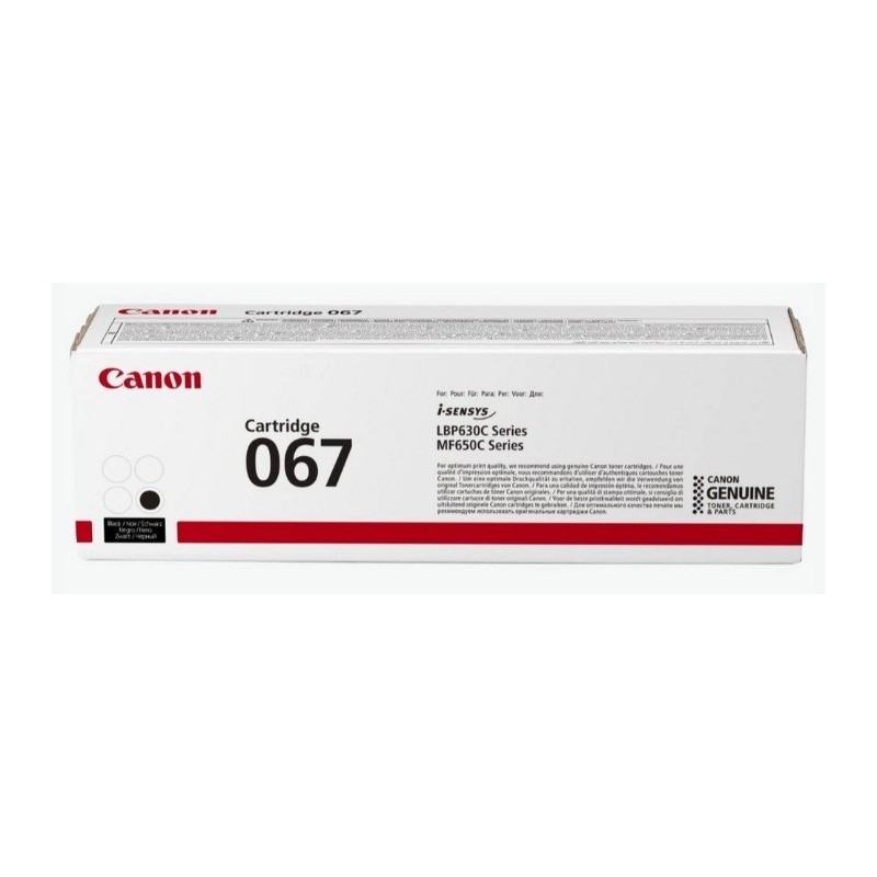 Toner Canon 067 Black pour LBP 630 / MF 650 - 1 350p