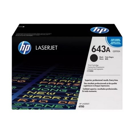 Toner HP Laser 643A 4700 Q5950A Black