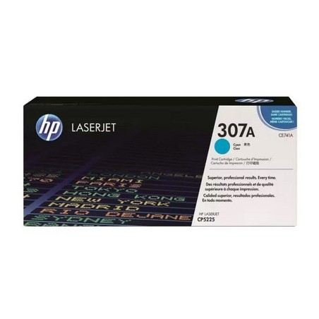 Toner HP Laser 307A CP5225 CE741A  Cyan