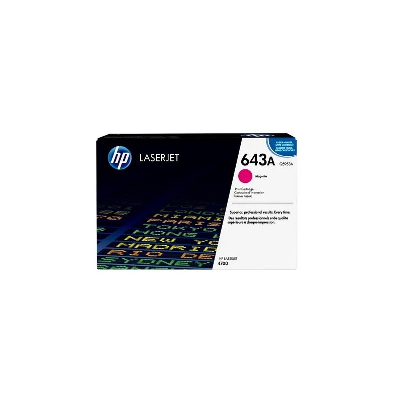 Toner HP Laser 643A 4700 Q5953A Magenta