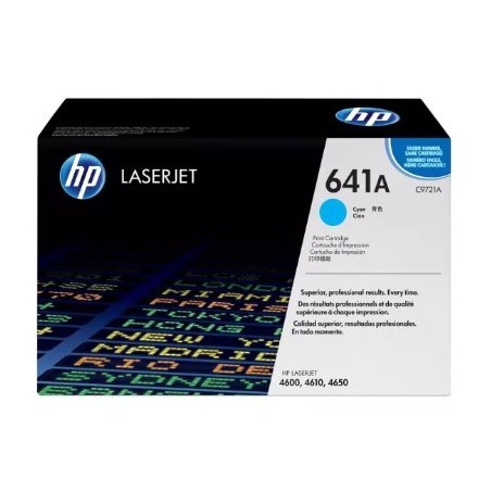 Toner HP Laser 641A 4600 C9721A Cyan