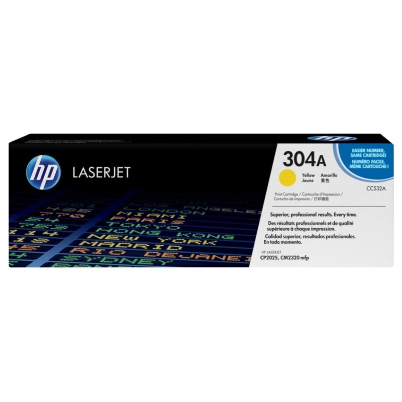 Toner HP Laser 304A Yellow CP2320 CC532A[CC532A]