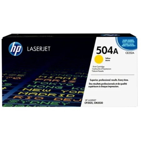 Toner HP Laser 504A CP3525 CE252A Yellow