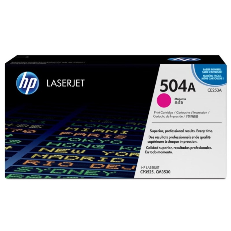Toner HP Laser 504A CP3525 CE253A Magenta