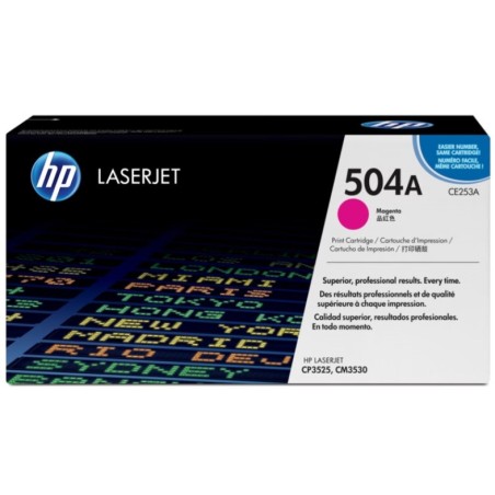 Toner HP Laser 504A CP3525 CE253A Magenta